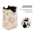 thumbnail image 3 of Yayeee Freestanding Laundry Hamper with Handle Collapsible Large Storage Basket for Clothes, Pink Seashell, 3 of 7