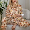 thumbnail image 6 of Sikiie Wildflowers Vintage Women's Long-Sleeve Shirt and Full-Length Bottom Pajama Set (s-xxl)-Small, 6 of 7