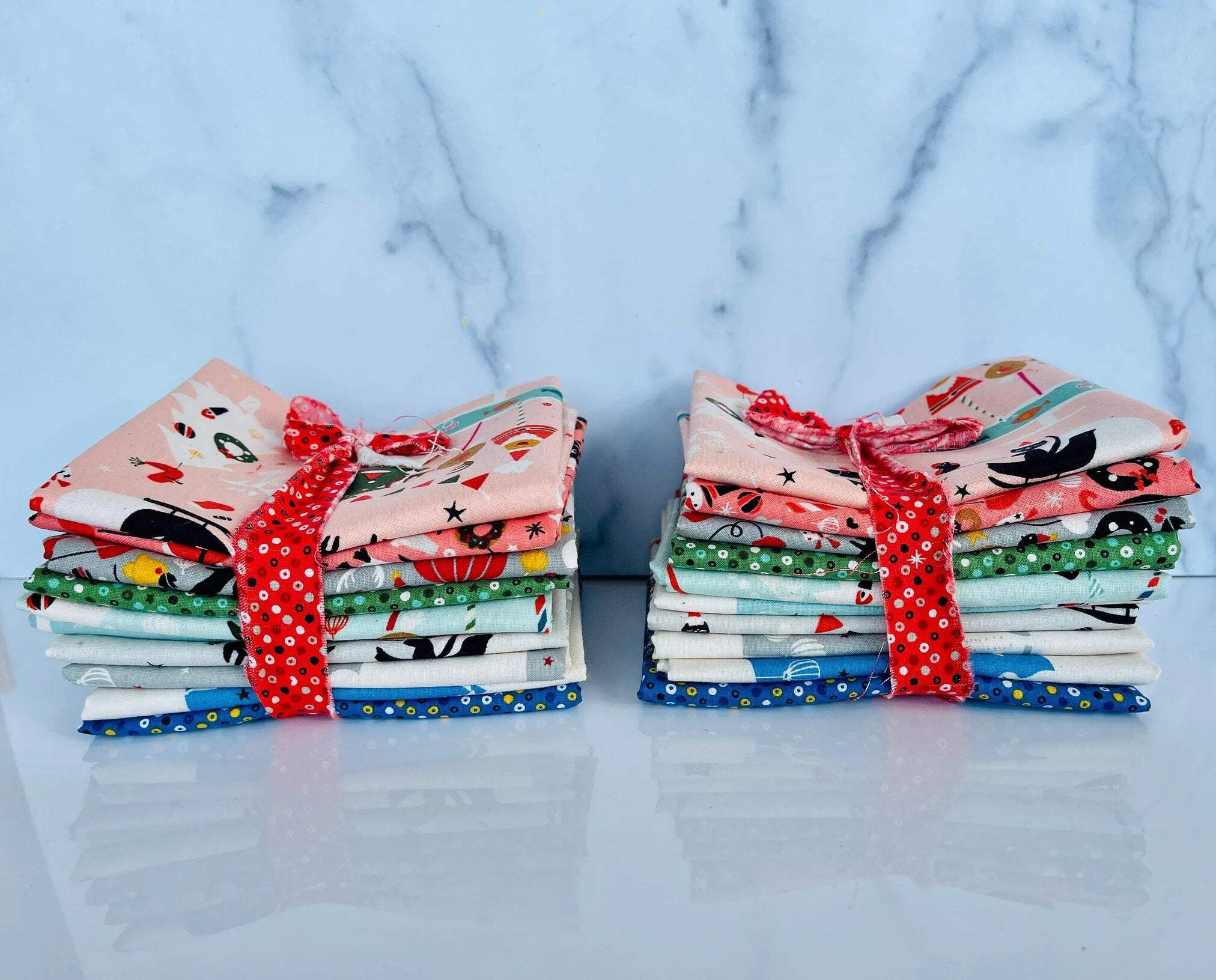 Waku Waku Christmas-Fat Quarter 10 pc Bundle-Cotton + Steel