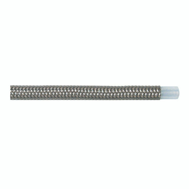 SpeedFX Braided Hose 5340606 -6AN; 6 Foot Length; PTFE Teflon Inner Tube With Stainless Steel Outer Braid