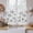 White, variant on Grey Dandelion Tier Curtains 54 Inch Length, Spring Modern Minimalist Country Flower Cafe Short Curtains for Bathroom Over Sink, Small Kitchen Curtain Light Filtering Drapes 2 Panels 27.5"Wx54"L