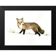 thumbnail image 2 of Barnes, Victoria 18x15 Black Modern Framed Museum Art Print Titled - Winter Fox II, 2 of 5