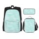 thumbnail image 1 of Disketp Blue Bright Mochila Estampada de Gran Capacidad con Lonchera y Estuche, Set de 3 Piezas para Estudiantes, 1 of 7