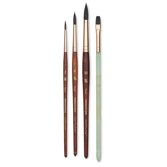 Princeton Neptune Series 4750 Synthetic Squirrel Brushes- *Blick Exclusive* Set of 4