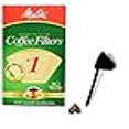 thumbnail image 2 of Melitta 620122 40 Count #1 Natural Brown Cone Disposable Replacement Coffee Filters with Large Coffee Scoop, 2 of 2