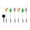 C, variant on 6-Pack Moving Christmas Lights,Santa Claus and Reindeer Lights with Garden Stake, Waterproof Garden Yard Patio Holiday Decor,A