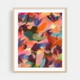 thumbnail image 2 of A Maroon Dream - Painting Abstract Modern Art Surrealism Psychedelic Geometric Pattern Unframed Wall Art Print 22 x 28 inches, 2 of 13