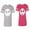 Men Heather / Women Pink, variant on Jack Skull Matching Couple Cotton Jerseys (Men Heather / Women Red) (Men XXXL / Women XXL)