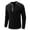 Black, variant on Utoimkio Men's Long Sleeve Stand Collar Shirts Button Down Pullover Blouses Basic Designed Loose Undershirt Cotton Blend Comfortable Breathable T Shirts for Men