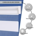 LUCKUP Cordless Light Filtering Horizontal Window Shade Zebra Blinds 26