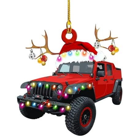 

Holiday Deals! UHUYA Hanging Ornaments 1PC Christmas Ornaments Hanging Decoration Gift Product Personalized Family Iron Fire Truck Excavator Excavator Pendant