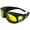 Yellow Tint Lens, variant on Global Vision Outfitter Padded Motorcycle Fit-Over Glasses
