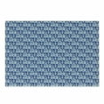 thumbnail image 1 of Navy Blue Cutting Board, Abstract Grid Style Squares with Various Scandinavian Motifs Heart, Decorative Tempered Glass Cutting and Serving Board, Small Size, Pale Blue Dark Blue, by Ambesonne, 1 of 1