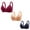 29-Wine, variant on YWDJ Lounge Bras for Women Plus Size 3 Pack Back Closures Comfortable Bras Wireless Bras Adjustable Straps Half Cup Push up Wrap Sleep Bras Padded Comfy Bras Solid Comfy Bras Wine XL