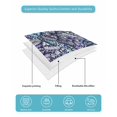 thumbnail image 5 of Purple Blue Teal Butterfly Twin Size Down Alternative Comforter, Lightweight Comforter Quilt Bedding Set with Pillow Shams Modern Abstract Art All Seasons Bed Comforter Duvet Insert 68"x86", 5 of 7
