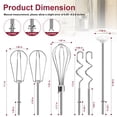 thumbnail image 2 of Juego de 6 accesorios para batidora de mano de acero inoxidable Kitchenaid, 2 of 7