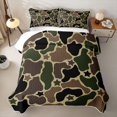thumbnail image 2 of Feelyou Star Camo Twin Quilt Set for Boys Girls, Star Print Twin Coverlet Set, Green, 2pcs, 2 of 7