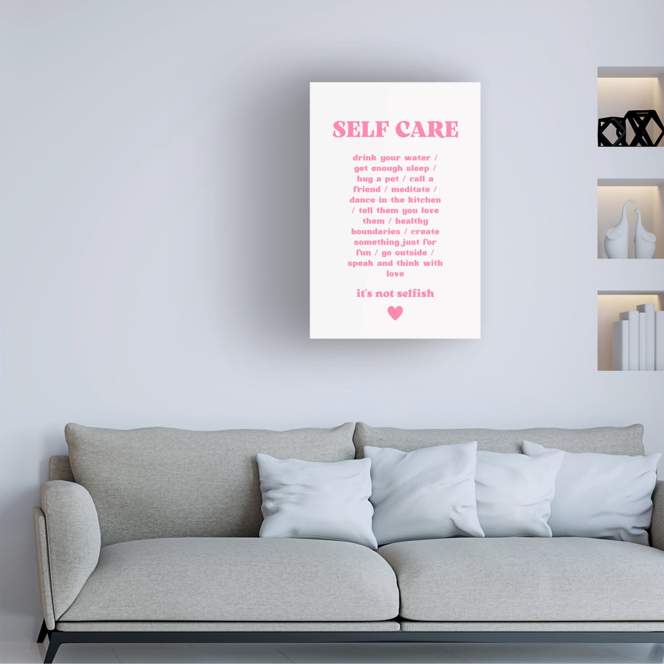 Trademark Fine Art Athene Fritsch Self Care Canvas Wall Art
