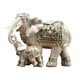 thumbnail image 2 of Escultura de madre e hijo de elefante, estatua, adorno de Feng Shui, colección de escritorio Blanco, 2 of 9