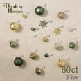 thumbnail image 5 of Set de adornos navideños Decor de Hannah, 60 quilates, color verde esmeralda, 5 of 5