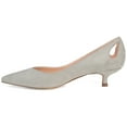 thumbnail image 3 of Journee Womens Goldie Pointed Toe Kitten Heel Pumps, 3 of 10
