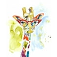 thumbnail image 2 of Goldberger, Jennifer 20x24 Gold Ornate Wood Framed with Double Matting Museum Art Print Titled - Smarty-Pants Giraffe, 2 of 4