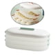 thumbnail image 4 of Contenedor de alimentos para refrigerador, organizador, tapa a presión, libre de BPA, antiadherente, para despensa, dumplings verde, 4 of 9
