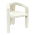 thumbnail image 6 of Beige Vanity Chair Stool, Modern Makeup Chair with Backrest & Handrail, Home Office Desk Chair, Cozy Stool for Small Space Bedroom Living Room, 6 of 19