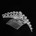 thumbnail image 4 of MasteelfCA Wedding Tiara Rhinestones Crystal Flower& Heart Shped Bridal Headband Pageant Crown Comb, 4 of 6