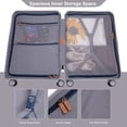 thumbnail image 3 of Yougu 24" Carry on Luggage Lightweight Suitcase TSA Lock USB,Silver, 3 of 9