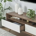 thumbnail image 3 of Modway Transmit 60" Particleboard and Laminate TV Stand in Walnut/White, 3 of 9