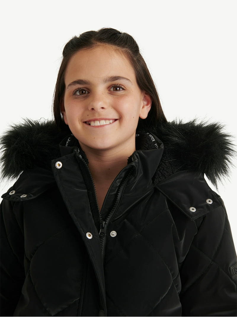 Justice Girl's Velvet Puffer Bomber, Sizes XS - XL - Walmart.com