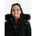 thumbnail image 3 of Justice Girl's Velvet Puffer Bomber, Sizes XS - XL, 3 of 5