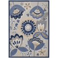 thumbnail image 1 of HomeRoots 385112 7 x 10 ft. Blue & Gray Indoor & Outdoor Area Rug, 1 of 1