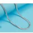 thumbnail image 2 of K-KED Real Pt950 Pure Platinum 950 Necklace For Women Men Wheat Link Chain M-clasp-20in-1.9mm-7.75-7.9g, 2 of 9