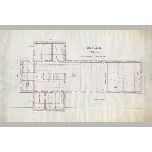 Print: Saint Elizabeths Hospital, Washington, D.C. Atkins Hall (Building