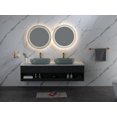 thumbnail image 5 of Modern Oval 24x14 Inch Above-Counter Bathroom Vessel Sink for Vanity Cabinet, Non-Porous Hygienic Surface with Scratch-Resistant Quick-Drain Design, 5 of 9