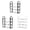 Black 2 Packs & White 1 Pack, variant on Household Shoe Rack 4 Layer Portable Shoe Rack Storage Device Entry Level Bedroom Multifunctional Shoe Rack