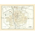 thumbnail image 2 of Bertarelli 14x12 White Modern Wood Framed Museum Art Print Titled - Parma Italy - Bertarelli 1914, 2 of 4
