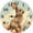 SPNN-17, variant on Eveokoki Bunny Playful Round Wall Clock Decorative, 12 Inch Battery Operated Quartz Analog Quiet Desk Clock for Home,Office,School