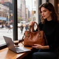thumbnail image 4 of Vintage Purses and Handbags PU Leather Fashion Hobo Bag with Adjustable Shoulder Strap Ladies Hand Bag for Women Work Shopping Travel (Brown), 4 of 8