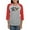 Heather/Red, variant on CafePress - Pug Pals Women's Baseball T Shirt - Womens Baseball Tee