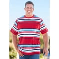 thumbnail image 6 of KingSize Men's Big & Tall Shrink-Less Lightweight Pocket Crewneck T-Shirt - 6XL, Hunter Marl, 6 of 6