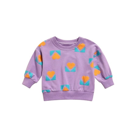 

Fanvereka Toddler Baby Girl Boy Printed Long Sleeve Pullover Fall Winter Cotton Casual Crewneck Sweatshirt Top