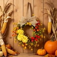 thumbnail image 7 of Aurorax Fall Wreaths for Front Door,Green Wreaths for Year Around with Floral Bows All Season Farmhouse Wedding Wreath Indoor Wall Window, 7 of 7