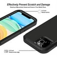thumbnail image 2 of iPhone 11 Pro Max Heavy Duty Case {Shock Proof Case with 3 Layer Rubber, Shatter Resistant, [Tough Armour] Rugged Case Compatible for iPhone 11 Pro Max} Black, 2 of 7