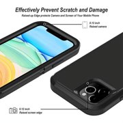 iPhone 11 Pro Max Heavy Duty Case {Shock Proof Case with 3 Layer Rubber, Shatter Resistant, [Tough Armour] Rugged Case Compatible for iPhone 11 Pro Max} Black