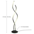thumbnail image 4 of Brightech Embrace LED 2 en 1 Lampe de Table sur Pied Lumineuse en Spirale, Noir Jais, 4 of 11