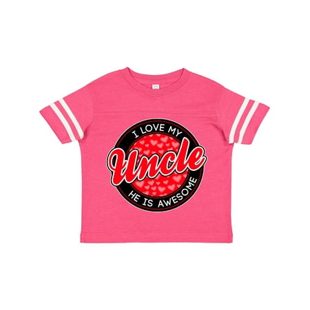 

Inktastic I Love My Uncle Gift Toddler Boy or Toddler Girl T-Shirt