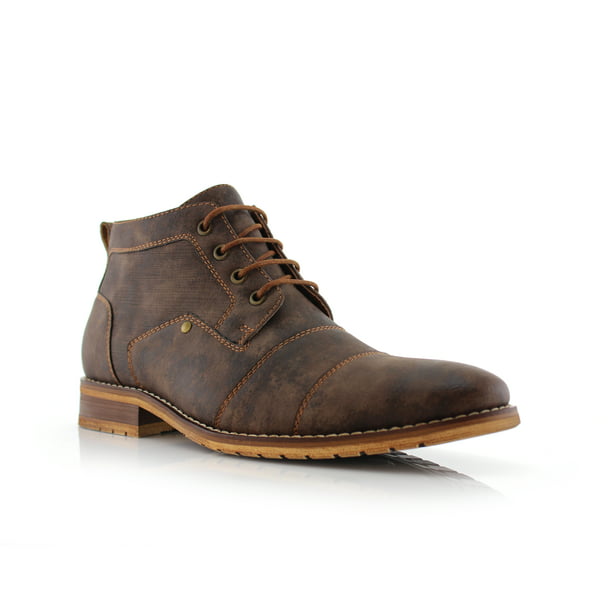 Ferro Aldo MFA806035 Brown Color Men's Stylish Mid Top Boots For Work or Casual Wear - Walmart.com